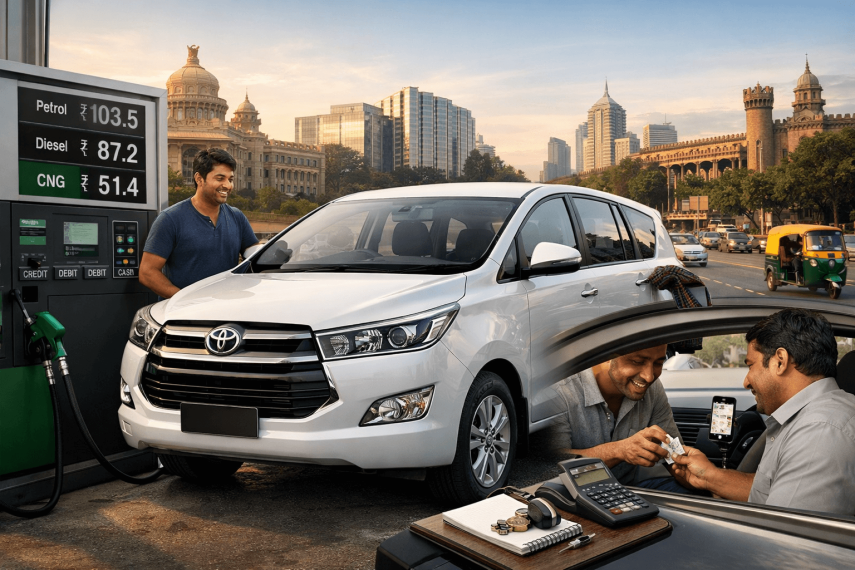 Innova Crysta Per Km Rate Bangalore