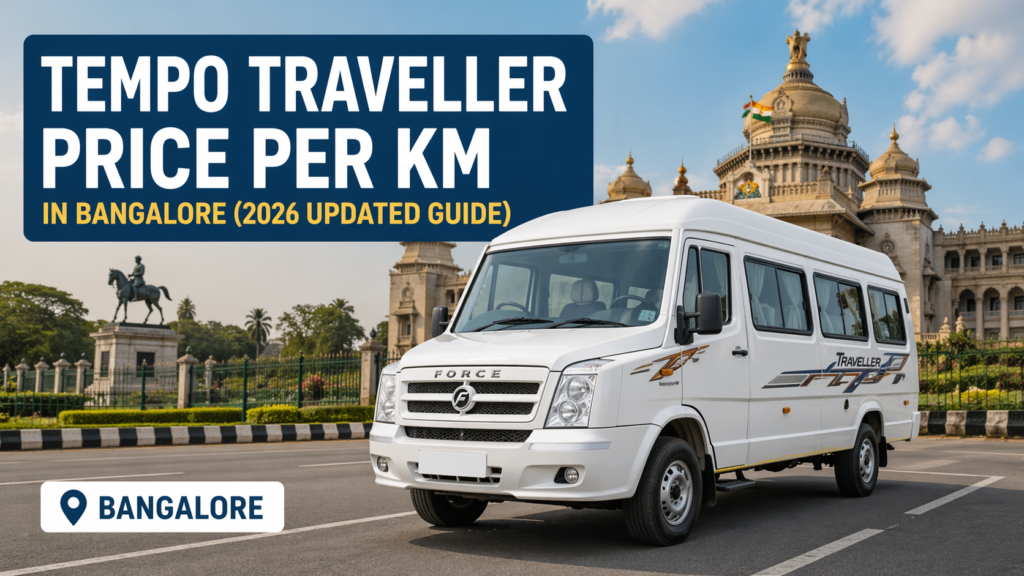 Tempo Traveller Price Per KM in Bangalore