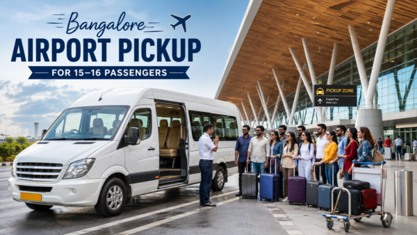 airport pickup for large groups Bangalore